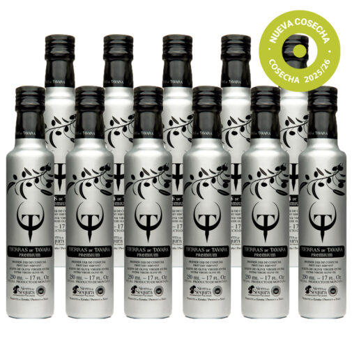 ¡Pack Oferta! Aceite de Oliva Virgen Extra Premium Tierras de Tavara 12 Botellas 250 ml – AOVE Variedad Picual – Envío Gratis