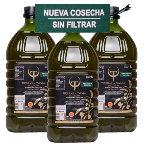 ¡Pack Oferta! Aceite de Oliva Virgen Extra Sin Filtrar 15L – D. O. Sierra de Segura, Jaén – AOVE Variedad Picual – Envío Gratis