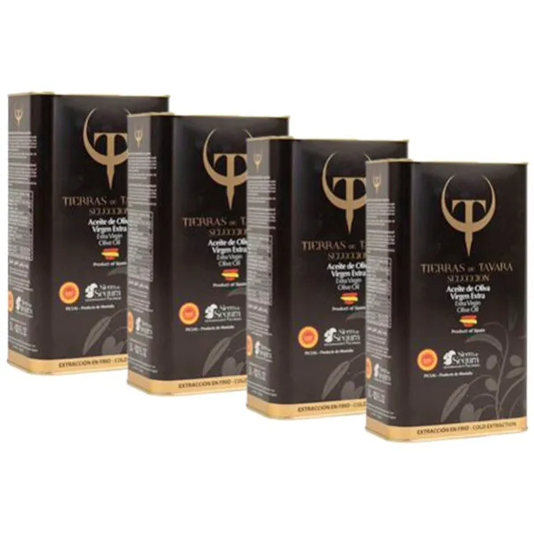 ¡Pack Oferta! Aceite de Oliva Virgen Extra Tierras de Tavara 4 latas de 3L – Envío Gratis